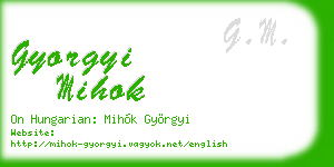 gyorgyi mihok business card